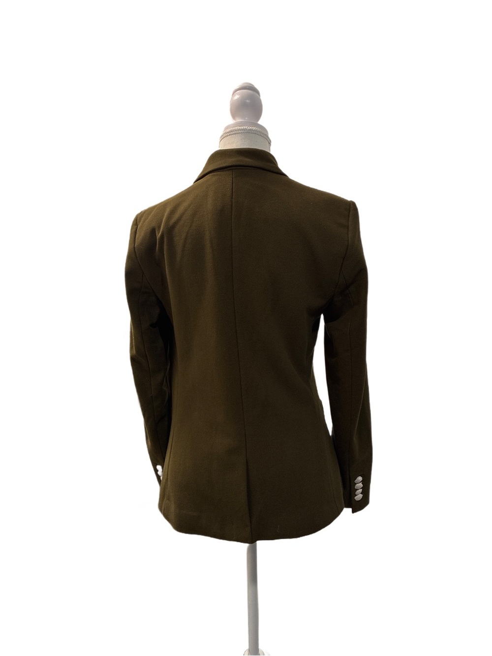Lauren Ralph Lauren NWT Cotton Jacquard Blazer in Olive Green Size Medium - Picture 3 of 7